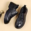 Кожаные туфли мужские с рисунком крокодила осенние дышащие новые деловые повседневные формальные мужские туфли модные первый слой коровьей кожи