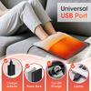 Электрическая грелка для ног USB Зимняя под стол Домашний обогреватель для ног Мягкая плюшевая грелка для ног Массажный коврик с термостатом Теплый коврик