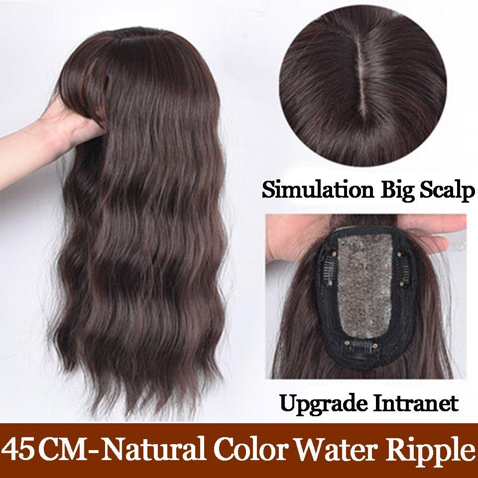 LUPU Новый тип, женские объемные волны, синтетические волосы на голове, парики с челкой, черные, коричневые, с застежкой, термостойкие искусственные волосы