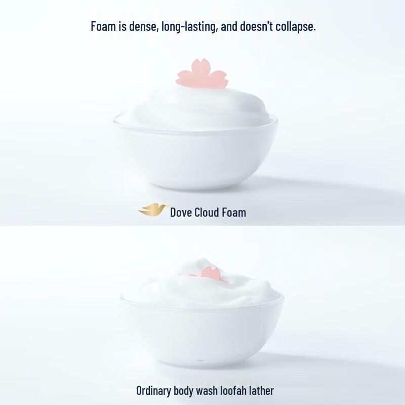 Dove Niacinamide Amino Acid Bubble Shower Gel - Cherry Blossom