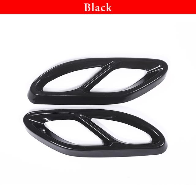 Для Mercedes Benz ABCE GLA GLC GLE GLS CLS Class нержавеющая сталь автомобиля задняя выхлопная труба глушителя отделка хвост горловина