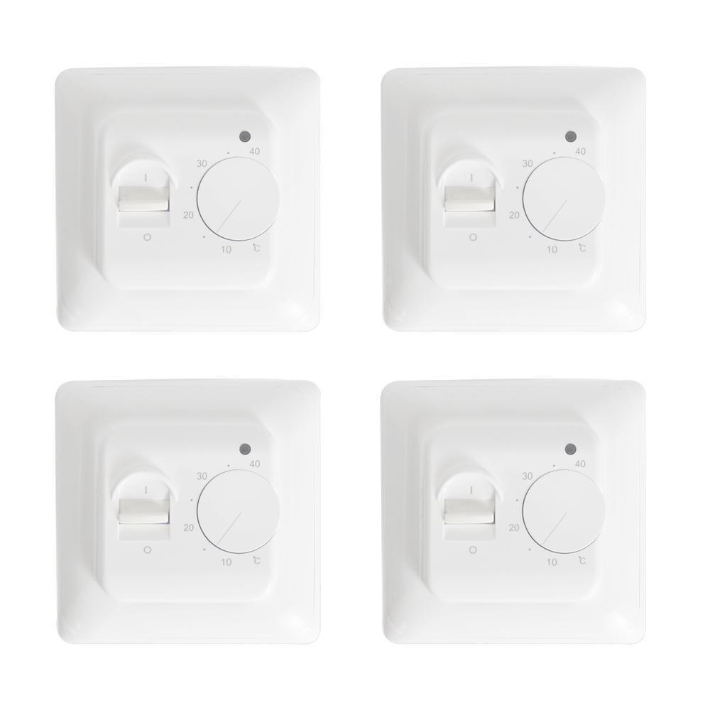 2/3/4 шт. настенные термостаты для электрического напольного отопления, ручной комнатный термостат, ручка регулирования температуры, контроль отопления