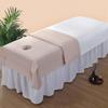 1PC Polyester Washable Beauty Bed Cover SPA Massage Bed Covers Quick Dry Bed Sheet Opening Hole Protector Cover Massage Therapy
