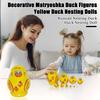 10 шт./набор желтая утка русская матрешка 10 слоев ручная работа деревянная матрешка животное