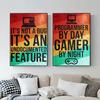 Abstract Gaming Zone Hacker Code Poster Canvas Painting Funny Programmer Quote Wall Art For Living Room Home Decor Cuadros
