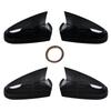 Для Vauxhall/Opel Astra H MK5 2004-2009 автомобильные накладки на боковые зеркала высококачественные глянцево-черные колпачки на зеркала автомобильные аксессуары