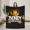 Bendys Horror Game Inked Machines Flannel Fashion Blanket Puzzle Vintage Throw Fashion Blanket for Home Hotel Sofa 200x150cm Ultra-Soft