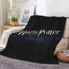 Harry Potter'S Magical World Pattern Theme Flannel Blanket Allseason Fleece Blanket For Bedroom Sofa Bed Home Decor Christmas Gift
