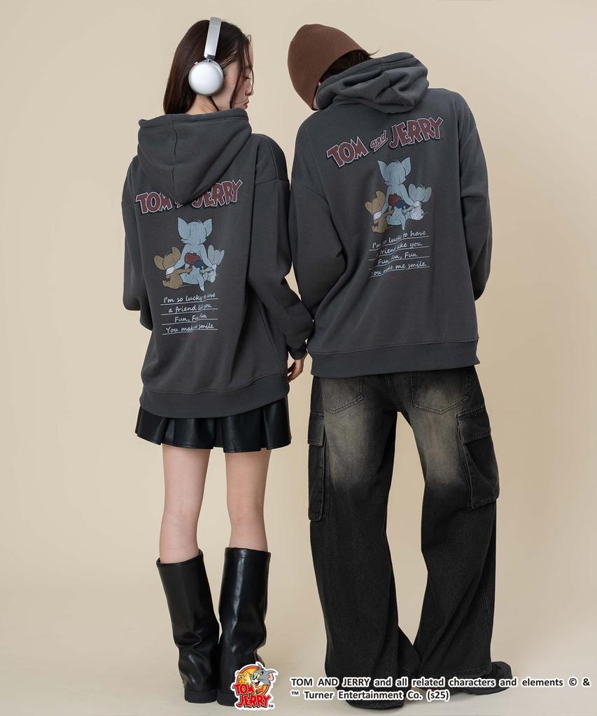 WEGO Графический размер Sumikuro Мужская толстовка ТОМ И ДЖЕРРИ, Свитшот, Унисекс, Повседневная одежда на осень/зиму, Подарок, M,