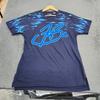 FUBU The Collection Мужская футболка с коротким рукавом XL Темно-синяя с графическим принтом и логотипом-надписью