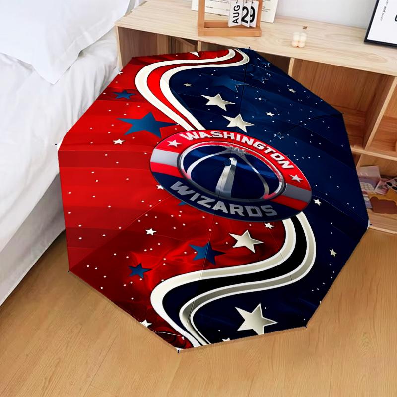 Washington basketball Stars Umbrella Folding umbrella, automatic umbrella 8-Frame for Travel, camping Use Gift for Halloween Christmas