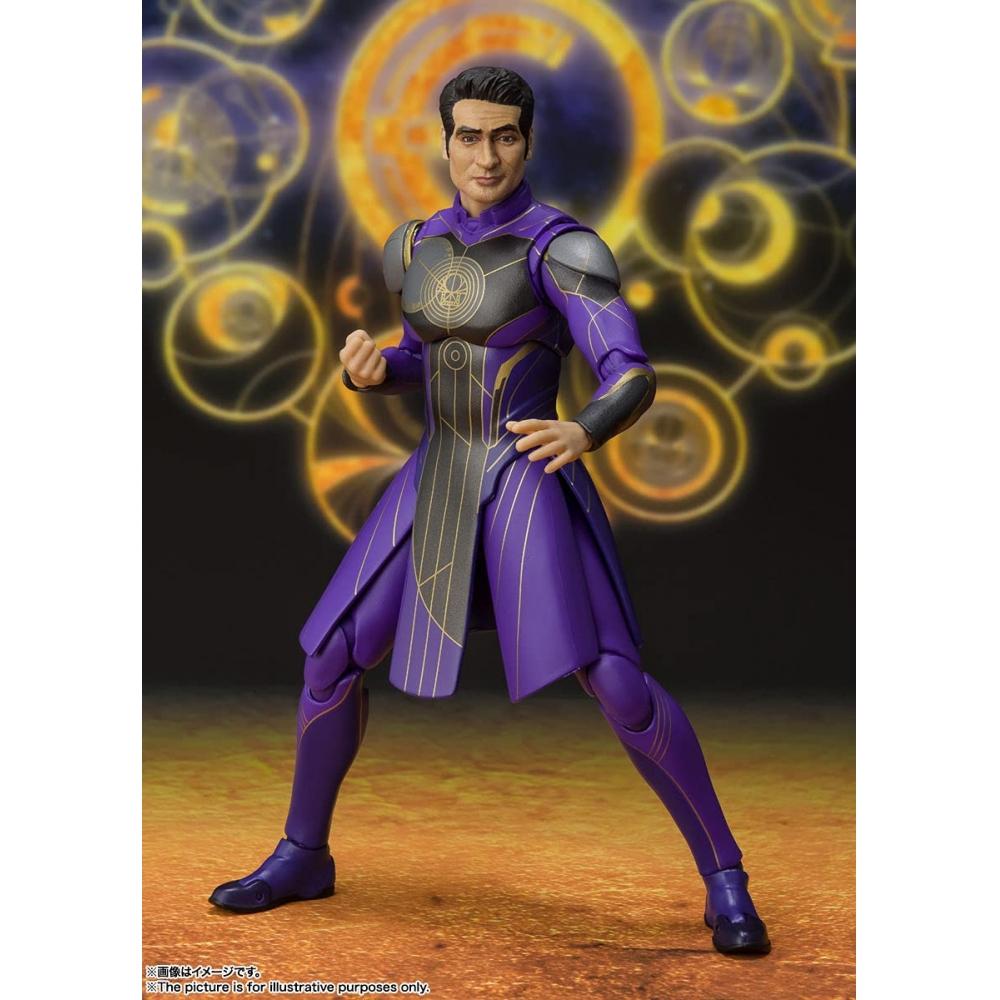 Bandai ДУХИ SHFiguarts MARVEL Eternals Kingo приблизительно. Подвижная фигура толщиной 150 мм, окрашенная из ПВХ и АБС-пластика