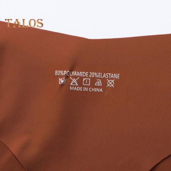 Women Underwear Low-Waisted Ice Silk Seamless Cool Feeling Cotton Crotch Underpants Solid Color Daily Briefs for Home Sleep