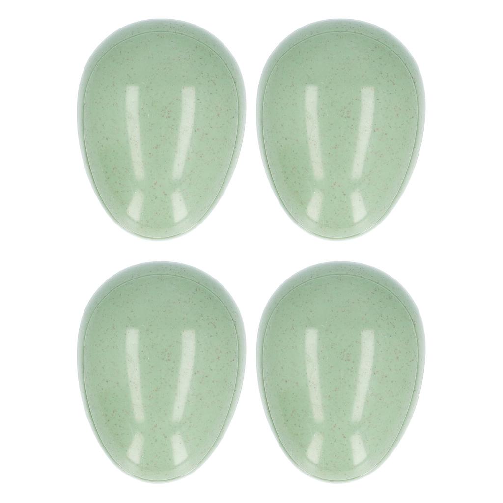 4PCS Egg Shape Hair Brush Portable Travel Dry Wet Hair Brush Soft Teeth Massage Shampoo Comb for Sal