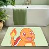 Pokemon Pikachu in Japanese Town Print Non-slip Doormat, Soft Absorbent Floor Rug for Home Decor