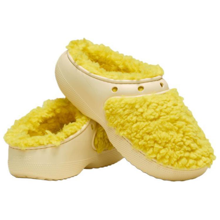 Crocs Вещь Удобные и универсальные противоизносные тапочки для пальцев ног унисекс желтые