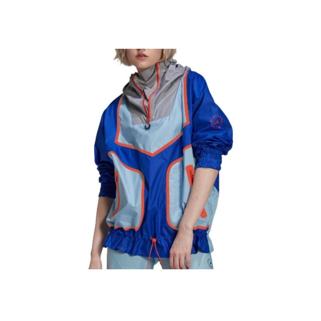 adidas X Stella McCartney Collaboration куртка с капюшоном и длинными рукавами на полумолнии женские куртки синего цвета HA6023