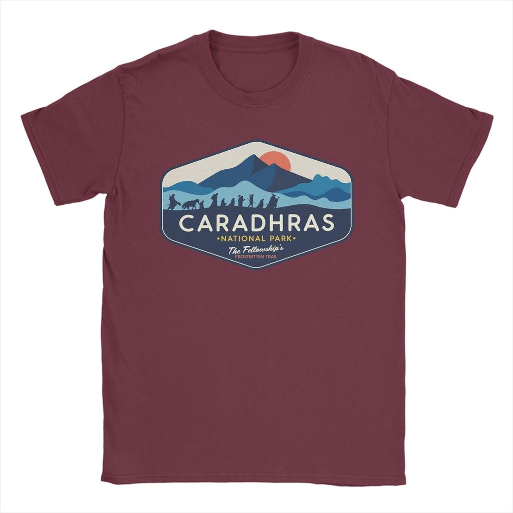 Unisex Caradhars National Park The Fellowships Frostbitten Trail T Shirt LLords Of The RRings 100 Cotton Tees Printed TShirt