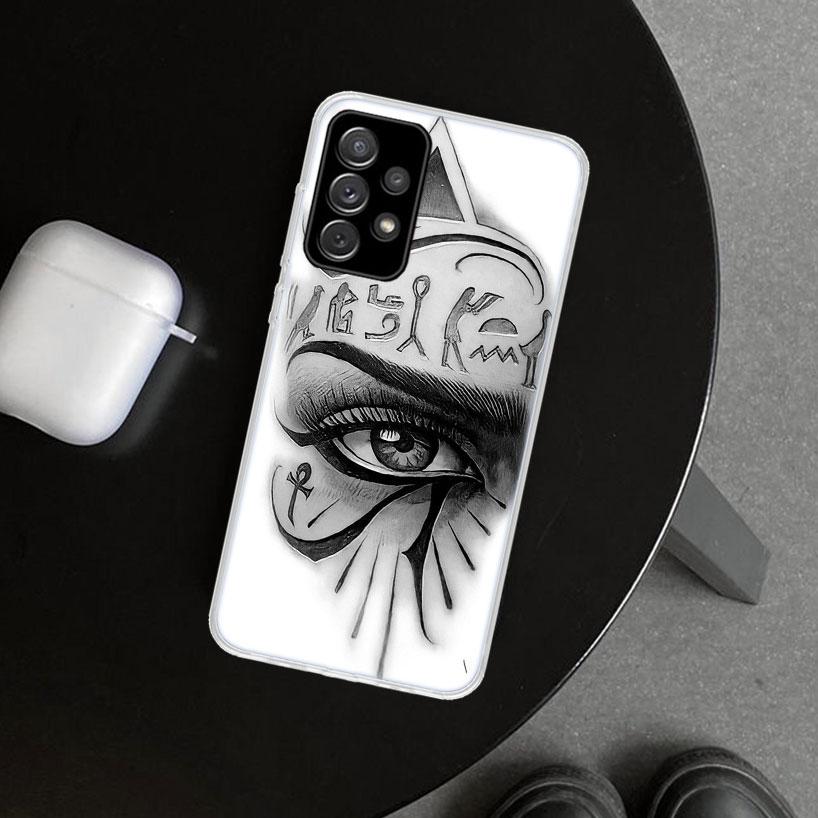 Священный Глаз Гора Египет Фреска Чехол для Телефона для Samsung Galaxy A12 A22 A32 A52 A72 A02S A51 A50S A31 A20S A10S Note 20 Ult