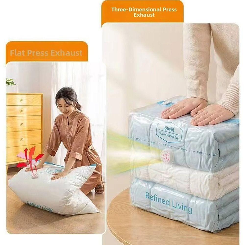 Large Capacity Vacuum Storage Bag Dust-proof Clothes Blankets Organizer Travel Accessories