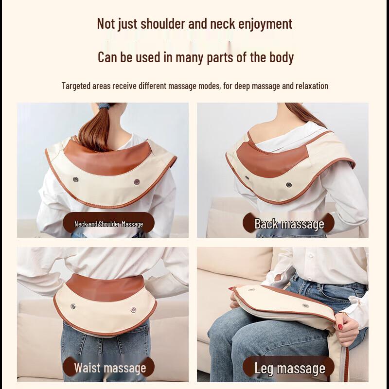 Aux Multi-functional Neck & Shoulder Shawl Massager CN plug (adapter included)