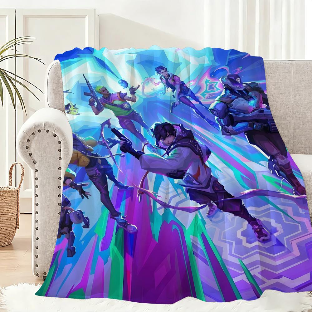 Игровое одеяло V-Vvalorants Cool Throw Легкое 240 г Фланелевое Мягкое Для кожи Для охлаждения летом