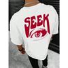 Футболки с принтом Seek Anticipated Gaze для мужчин, мягкие свободные футболки, дышащие летние уличные футболки, свободные футболки из хлопка