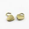 1 Pcs Vintage Diary Book Bag With Key Key Lock Luggage Box Heart Shape Mini Padlock