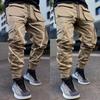 Men's Spring and Fall Work Pants High Waist Straight Printed Micro Elastic Casual Pants