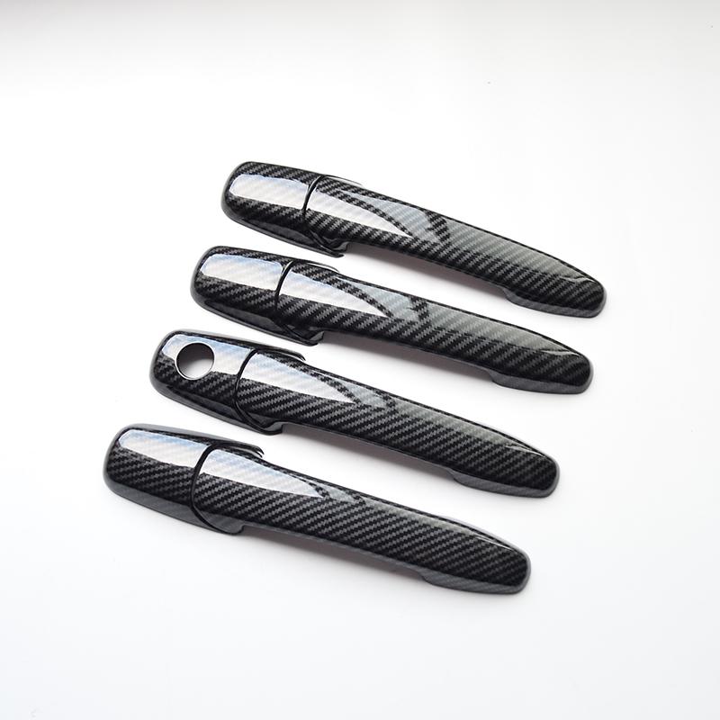 Для Ford Ranger Everest 2006 2007 2008 2009 2010 2011 хромированное углеродное волокно автомобильная дверная ручка крышка отделка наклейка Стайлинг