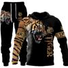 Men's Tracksuit 3D The Lion Print Hoodies Sweatshirts Pants Sets Casual Mens Clothing Women's Tracksuit