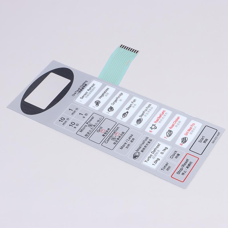 Панель аксессуаров для микроволновой печи Nn-K574Mf Мембранный переключатель Сенсорный переключатель Кнопка управления Запасные части