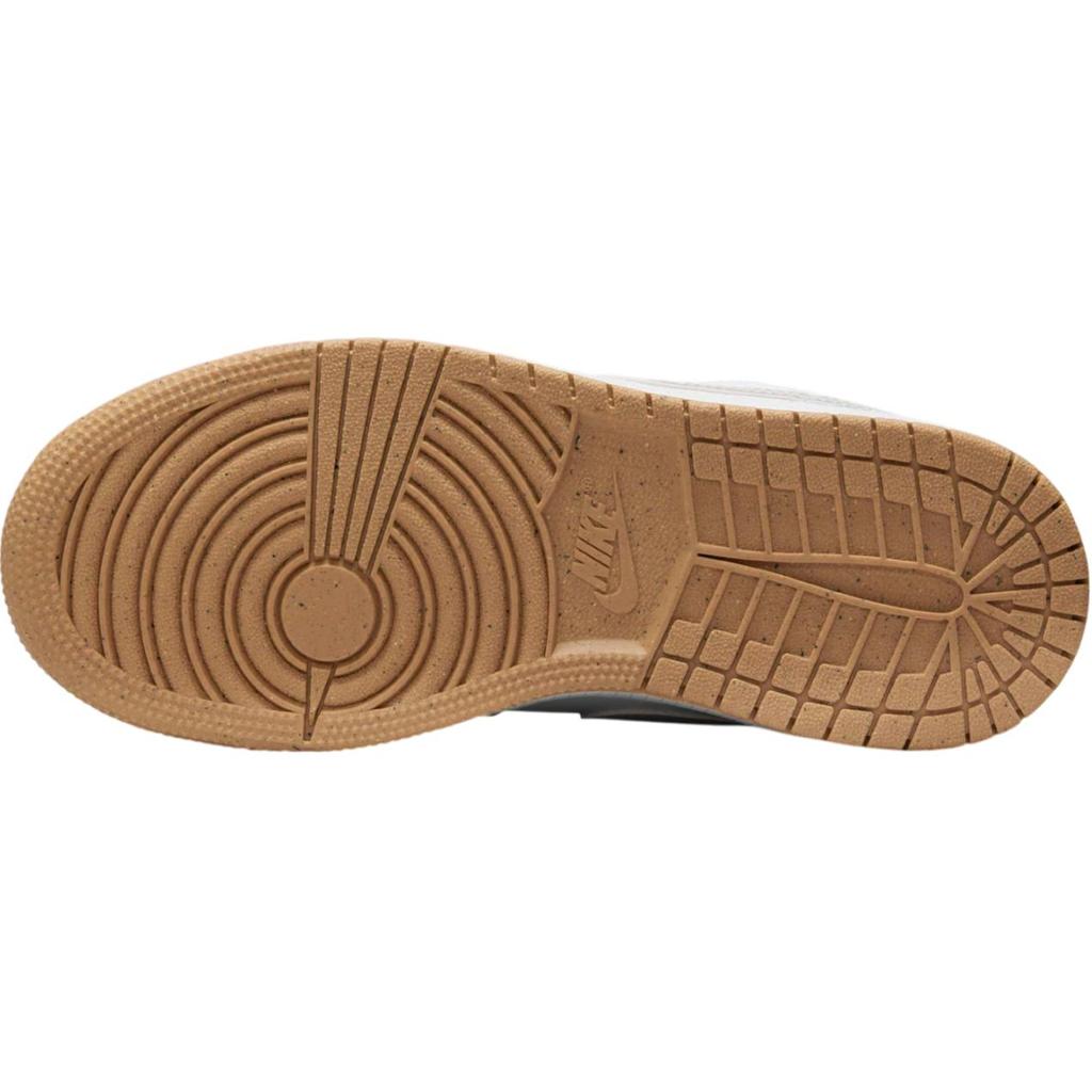 Кроссовки Air Jordan 1 Low GS Mushroom Kids белые светло-хаки Doll IB8861-151