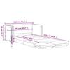 Floor Sofa with Sleeping Function Cream 112x174x55 cm Fabric