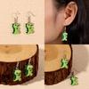Cartoon Dinosaur Drop Earrings Made Of Soft Clay For Girls Fashion Jewelry Collection