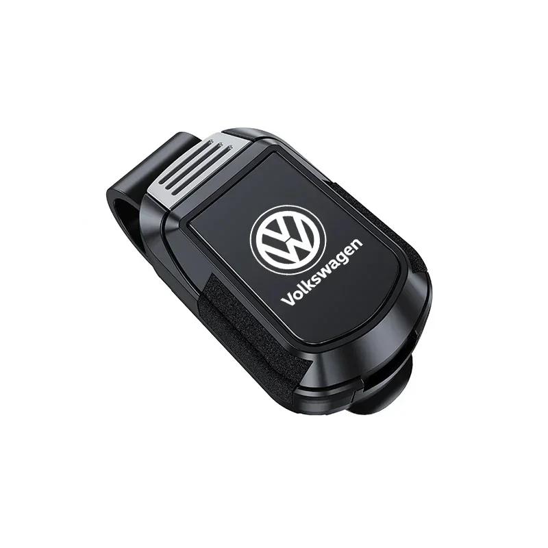 lmn1 Car Glasses Sunglasses Storage Clip Sun Visor Clamp For VW GTI Rline Polo Golf Passat Tiguan Arteon Touareg CC Taigo Caddy T-ROC