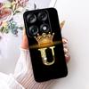 Чехол для телефона Motorola Signature 2026 с буквой Crown Для Motorola Signature XT2603-2 Черный Силиконовый Мягкие Чехлы Бамперы