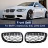 Front Hood Kidney Grille Diamond Meteor Grill For-BMW 3 Series E92 E93 Coupe 2006-2010 Chrome Gloss Black Exterior