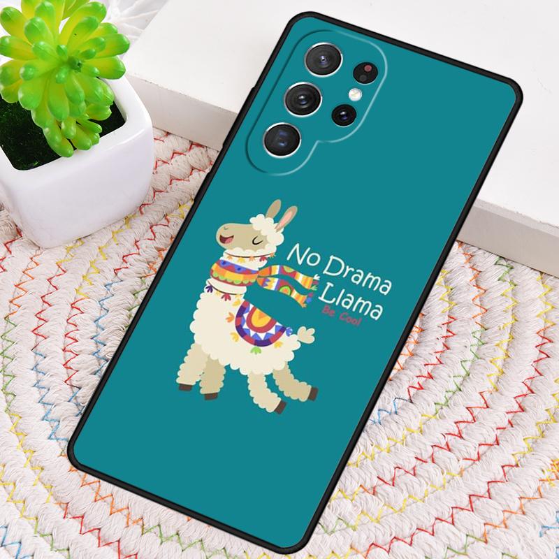 Чехол для телефона из силикона с рисунком ламы «Без Драмы» и альпаки для Samsung Galaxy note 10 pro S26 S25 S24 S23 S22 S21 Plus Ultra