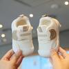 Дышащие сетчатые туфли для первых шагов малыша с мягкой подошвой - Мультяшный дизайн на липучке для весны и осени