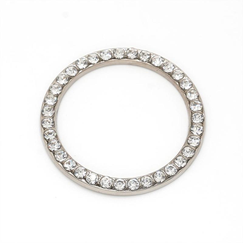 Автомобильный аксессуар с функцией запуска и остановки двигателя одним щелчком, наклейка на кольцо зажигания со стразами и кругом