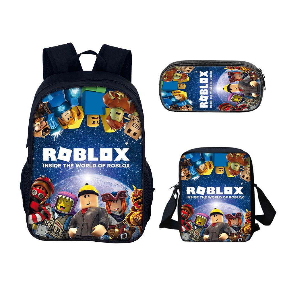 Набор из трех предметов Roblox в стиле аниме для мальчиков, девочек и учеников начальной школы (В наличии)
