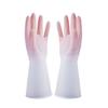 3 Pairs of Household Dishwashing Gloves for Women Waterproof Durable Kitchen Brush Pot Washing Dishes Washing Clothes Household Cleaning Gloves Rubber