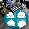 Mashimaro Cartoon pattern round rug,Carpet Rug for Living Room Bedroom Playroom ,Non-slip Floor Mat,Holiday Gifts and Birthday Gifts.
