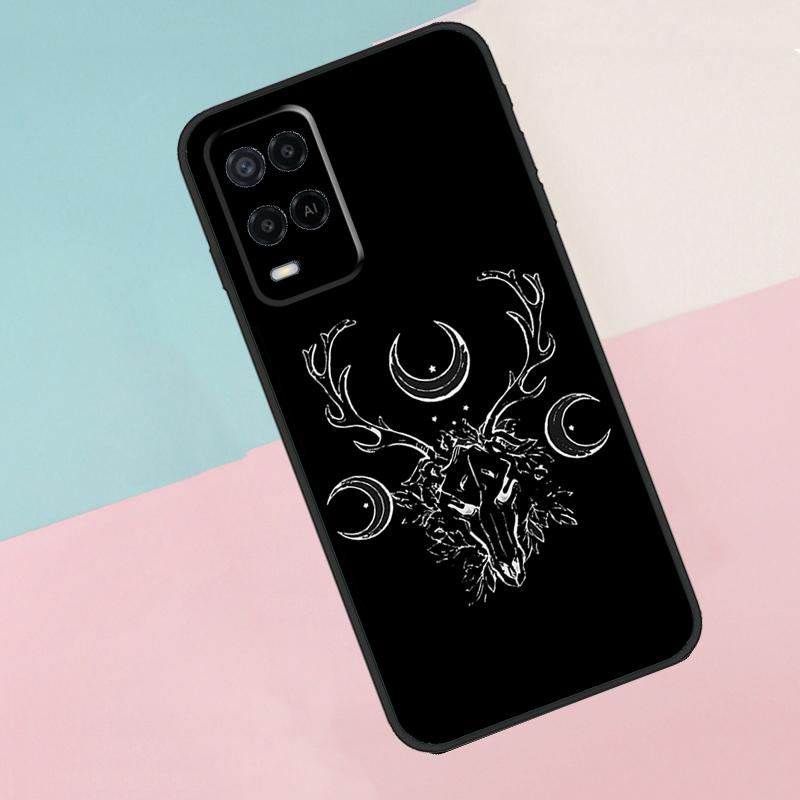 Чехол для телефона Oppo A17 A77 A60 A74 A94 A54 A18 A38 A58 A78 A98 A40 A80 A16 A76 A96 A15 A57S с изображением ведьмы и колдовства