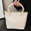 This Year's Popular Handbags for Winter Style for Women High End and Versatile Stripes One Shoulder Crossbody Bag