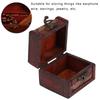 Vintage Square Jewelry Storage Box Handmade Wooden Decorative Display Case