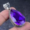 Розовый Аметист Драгоценный Камень Ручной Работы Ювелирное Изделие Подвеска из Серебра 925 пробы 2,09" p3B38