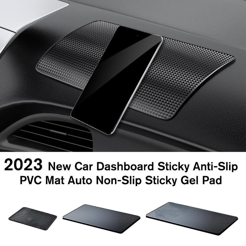 2023 New Car Dashboard Sticky Anti-Slip PVC Mat Auto Non-Slip Sticky Gel Pad Car Styling Interior For Phone Sunglasses Holder