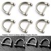 High Quality D Bow Staples Stainless Steel Keychain Hook 4 Styles Bracelet Buckle  Ourdoor Tool